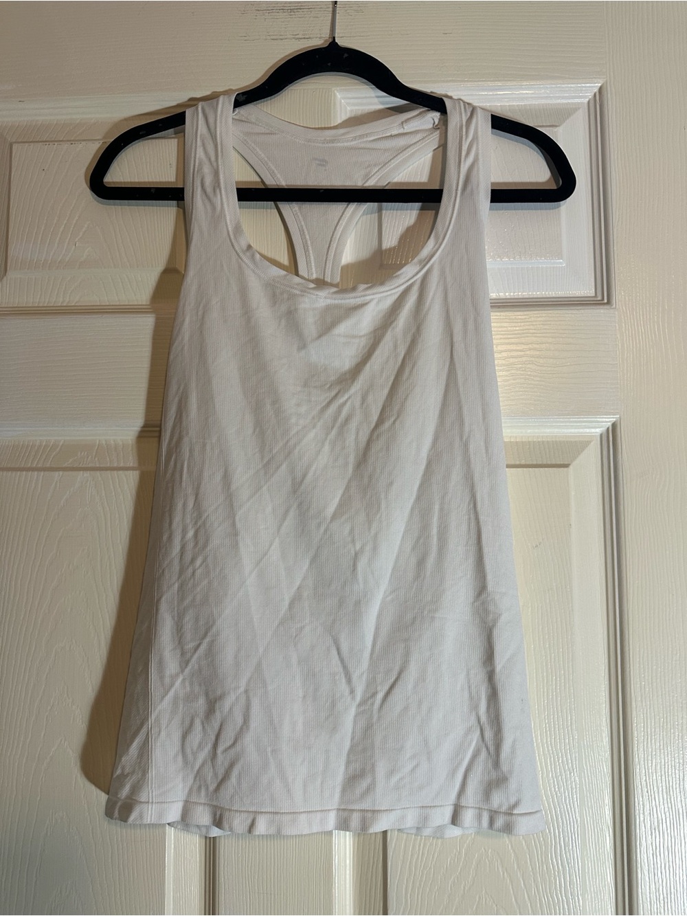 Fabletics White Racerback Muscle Tank